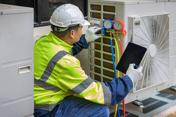 Professional Hvac technician working in Bel Air, MD